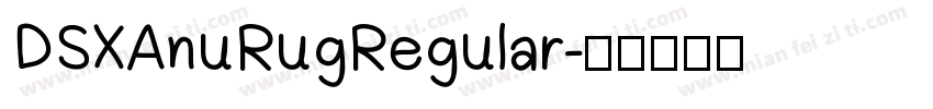DSX AnuRug Regular字体转换